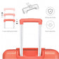 Kono ABS 20 Inch Sculpted Horizontal Design Cabin Luggage - Coral