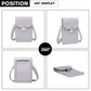 Miss Lulu Multi Use Purse Clutch Mini Shoulder Bag - Grey