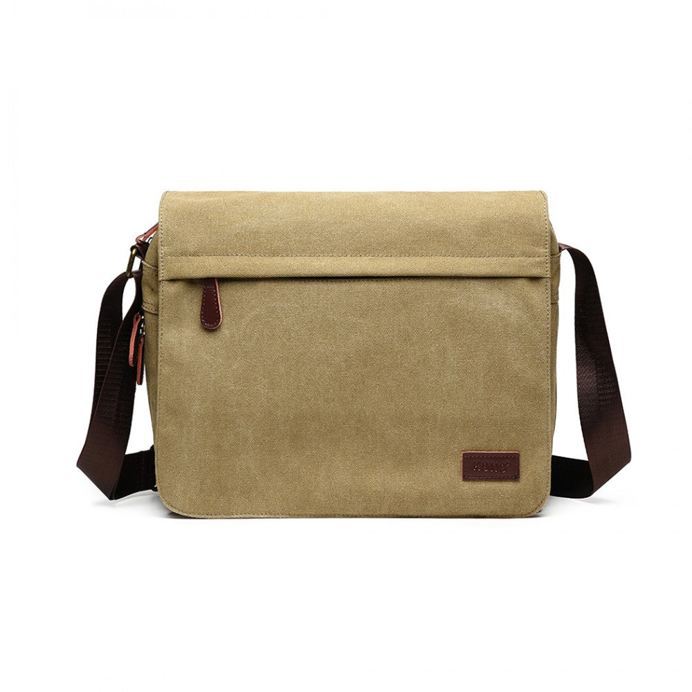 Kono Classic Expanding Messenger Bag - Khaki