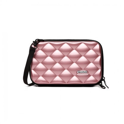 Kono Multifaceted Diamond Travel Clutch - Nude