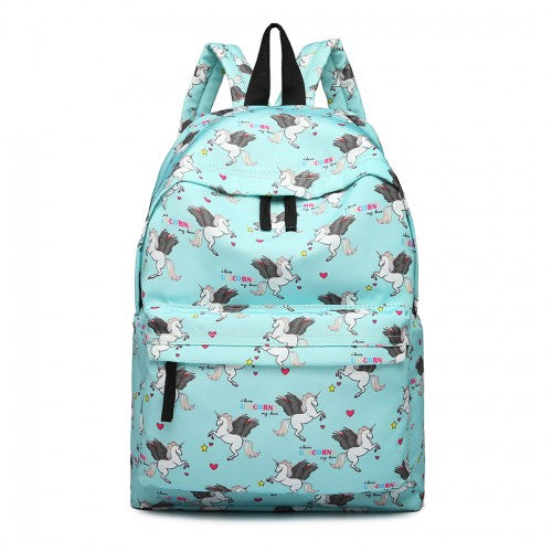 Miss Lulu Large Backpack Unicorn Print