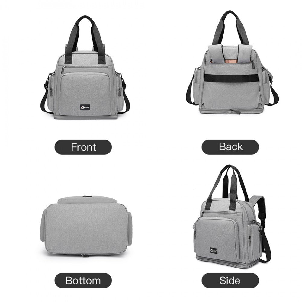 Kono Multi Way Travel Baby Changing Bag - Grey