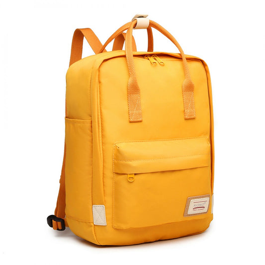 Kono Large Polyester Laptop Backpack - Yellow