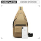 Kono Casual Canvas Single Strap Sling Backpack - Khaki