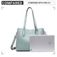 Miss Lulu Triple Compartment Tote Bag - Green