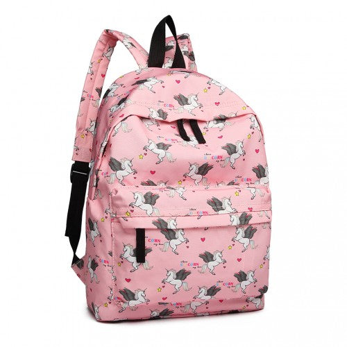 Miss Lulu Large Backpack Unicorn Print