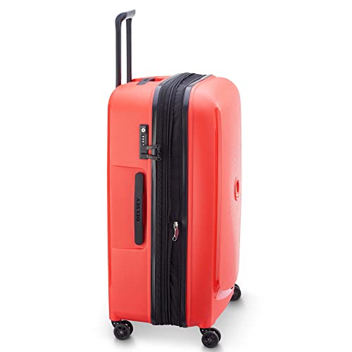 DELSEY PARIS - BELMONT PLUS - Large Rigid Suitcase extendable - 76x52x34 cm - 110 liters - L - Fade Red