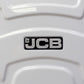 JCB - Loadall Hard Shell Suitcase, 24" - Medium - Built-in TSA Suitcase Locks, 360 Degree Spinner Wheels - Made with ABS Polycarbonate Hard Shell - Flight Case - Luggage Bags for Travel - White