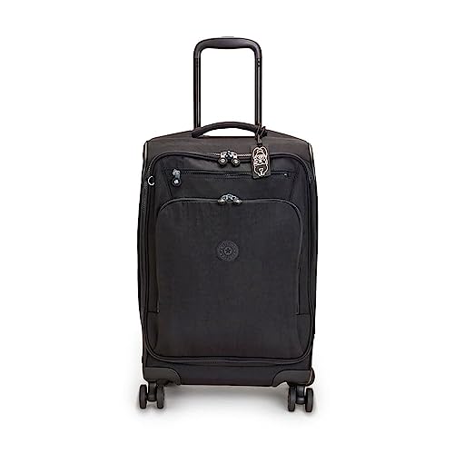 Kipling New YOURI Spin S, Small Cabin Size Spinner, 58cm, 33 L, Black Noir