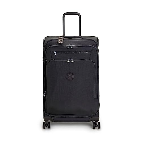 Kipling New YOURI Spin M, Medium Expandable Spinner, 68cm, 70 L, Black Noir