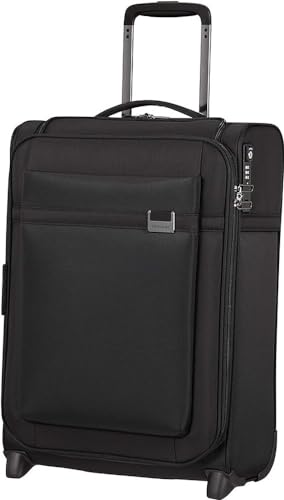 Samsonite Airea - Spinner S Expandable, Carry-on Luggage, 55 cm, 38/43.5 L, Black (Black)