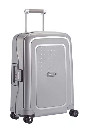 Samsonite S'Cure - Spinner S Hand Luggage, 55 cm, 34 L, Silver (Silver)