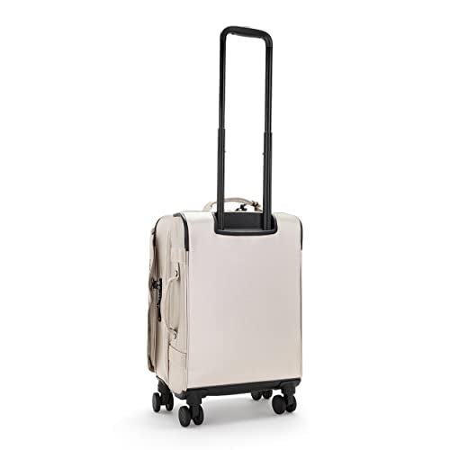 Kipling SPONTANEOUS S, Cabin-Sized, 4-Wheeled 360° Suitcase with Elastic Straps, TSA Lock, 53 cm, 37.5 L, Metallic Glow