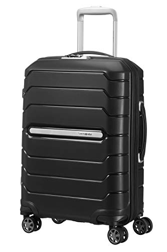 Samsonite Flux - Spinner S Expandable Hand Luggage, 55 cm, 44 L, Black