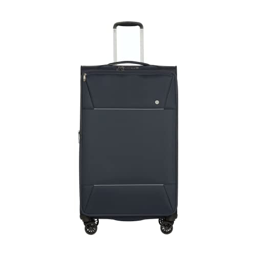 ANTLER - Large Suitcase - Brixham Luggage - Size Large Navy - 88L, Super Lightweight Suitcase - Carry On Suitcase for Travel & Holidays with 4 Wheels - Expandable Zip & Pockets - TSA Approved Locks