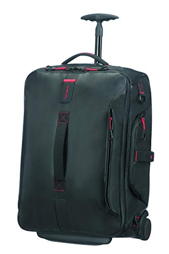 Samsonite Paradiver Light - Travel Duffle/Backpack with 2 Wheels S, 55 cm, 51 L, Black