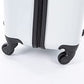 JCB - Loadall Hard Shell Suitcase, 24" - Medium - Built-in TSA Suitcase Locks, 360 Degree Spinner Wheels - Made with ABS Polycarbonate Hard Shell - Flight Case - Luggage Bags for Travel - White