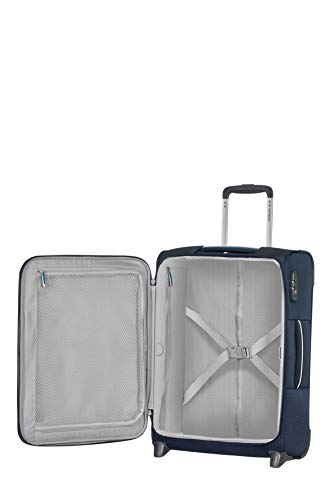 Samsonite Popsoda - Spinner S (Lenght: 40 cm) Carry-on Luggage, 55 cm, 40 L, Blue (Dark Blue)