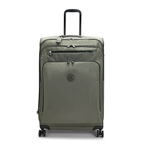 Kipling New YOURI Spin L, Large Expandable Spinner, 76cm, 100 L, Green Moss