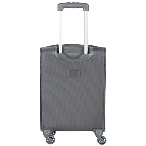 Flight Knight Lightweight 4 Wheel 800D Soft Case Suitcases Maximum Size for Virgin Atlantic, Delta Airlines Cabin Carry On Hand Luggage Approved for 67 Airlines Including easyJet, BA & Many More!