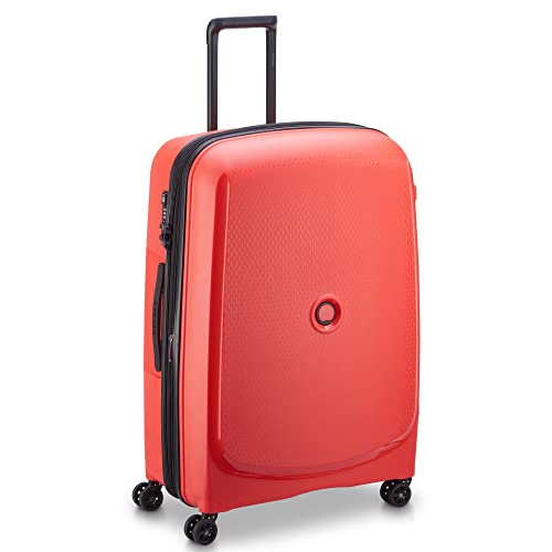 DELSEY PARIS - BELMONT PLUS - Large Rigid Suitcase extendable - 76x52x34 cm - 110 liters - L - Fade Red