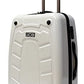 JCB - Loadall Hard Shell Suitcase, 24" - Medium - Built-in TSA Suitcase Locks, 360 Degree Spinner Wheels - Made with ABS Polycarbonate Hard Shell - Flight Case - Luggage Bags for Travel - White