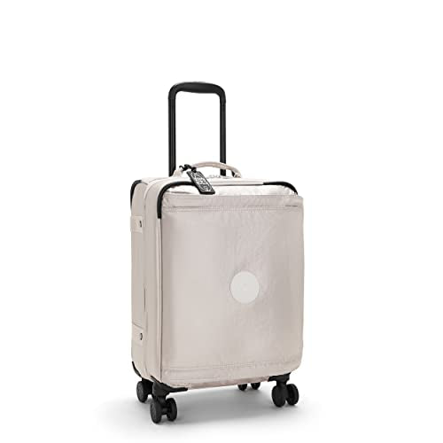 Kipling SPONTANEOUS S, Cabin-Sized, 4-Wheeled 360° Suitcase with Elastic Straps, TSA Lock, 53 cm, 37.5 L, Metallic Glow