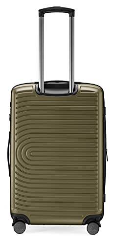 HAUPTSTADTKOFFER - MITTE – Set of 3 suitcases - Cabin Luggage on wheels 55 cm, Medium Size Trolley 68 cm + Large Suitcase 77 cm, ABS, TSA Lock, Avocado