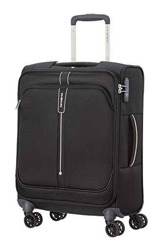 Samsonite Popsoda Luggage- Carry-On Luggage, Spinner S, Länge: 40 cm (55 - L), Black (Black)