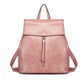 Miss Lulu Vintage Oil-Wax Faux Leather Backpack