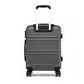 Kono Abs Sculpted Horizontal Design 20 Inch Cabin Luggage - Grey