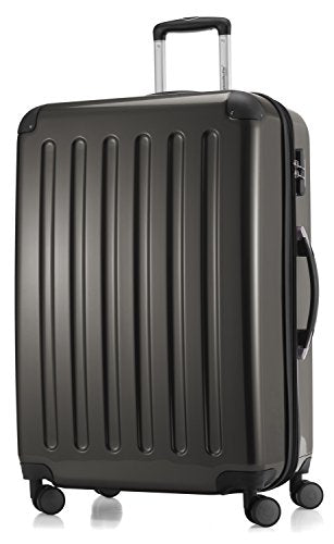 HAUPTSTADTKOFFER - Alex - Luggage Suitcase Hardside Spinner Trolley 4 Wheel Expandable, 75cm, graphite