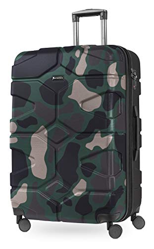 Hauptstadtkoffer - X-Kölln - Luggage Suitcase Hardside Expandable Trolley 4 Wheel Spinner, TSA Lock, 76 cm, 120 Liter, Camouflage