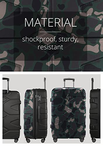 Hauptstadtkoffer - X-Kölln - Luggage Suitcase Hardside Expandable Trolley 4 Wheel Spinner, TSA Lock, 76 cm, 120 Liter, Camouflage