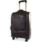 Super Soft Premium Leather Spinner Trolley Case - Brown