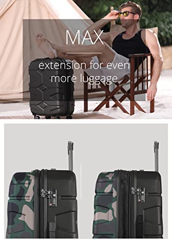 Hauptstadtkoffer - X-Kölln - Luggage Suitcase Hardside Expandable Trolley 4 Wheel Spinner, TSA Lock, 76 cm, 120 Liter, Camouflage