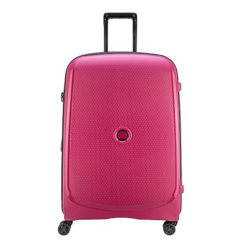 DELSEY PARIS - BELMONT PLUS - Large Rigid Suitcase extendable - 76x52x34cm - 110 liters - L - Raspberry