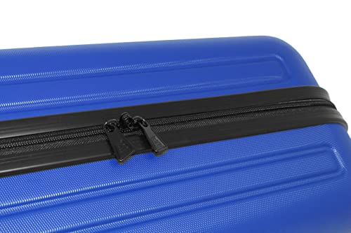 JCB - Lightweight Hard Shell Suitcase Set - Includes 20", 24" & 28" Cases - 360 Degree Spinner Wheels - ABS Polycarbonate Hard Shell - Luggage Bags for Travel - Blue