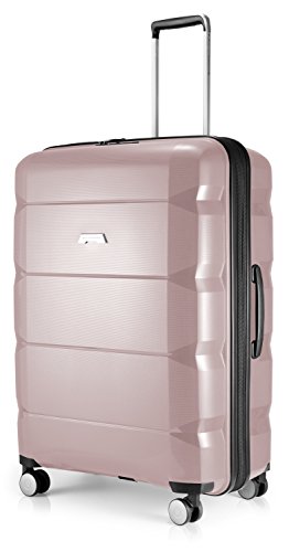 Hauptstadtkoffer - Britz - Hand Luggage with Laptop Compartment, Expandable Travel Suitcase, TSA 4 Wheels, Antique Pink, 75 cm, Suitcase