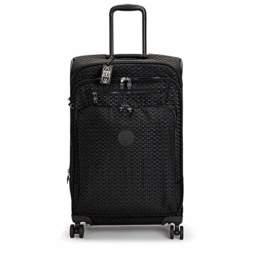 Kipling New YOURI Spin M, Medium Expandable Spinner, 68cm, 70 L, Signature Emb