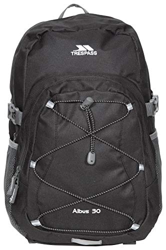 Trespass Albus Backpack/ Rucksack - Black, 30 Litres