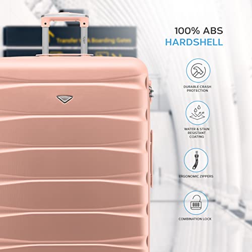 Flight Knight Lightweight 4 Wheel ABS Hard Case Suitcases Cabin & Hold Luggage Options Approved For Over 100 Airlines Including easyJet, British Airways, RyanAir, Virgin Atlantic, Emirates & Many More