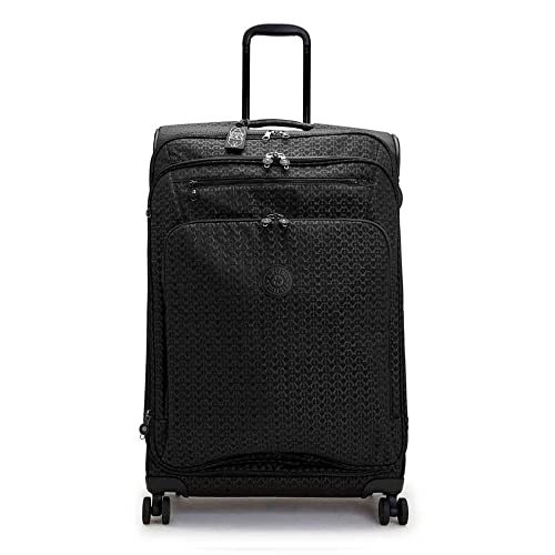 Kipling New YOURI Spin L, Large Expandable Spinner, 76cm, 100 L, Signature Emb