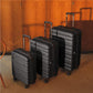 ANTLER - Large Suitcase - Clifton Luggage - Size Large, Black - 132L, Lightweight Suitcase for Travel & Holidays - Large Suitcase 4 Wheels, Expandable Zip, Twist Grip Handle - TSA Approved Locks