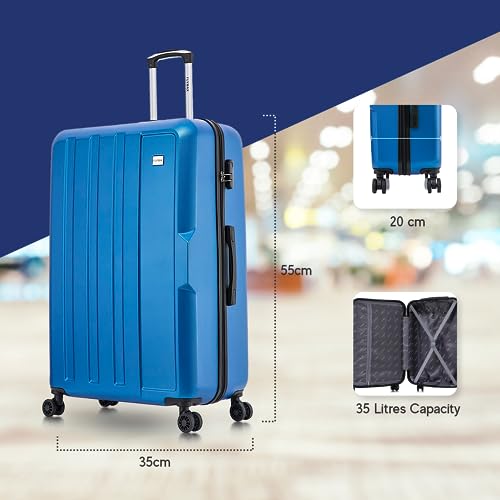 FLYMAX 29" Large Suitcases on 4 Wheels Lightweight Hard Shell Luggage Durable Check in Hold Luggage Built-in 3 Digit Combination