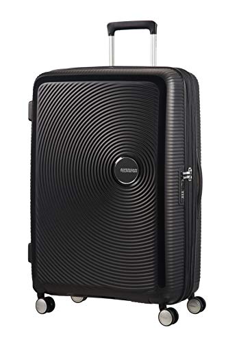 American Tourister Soundbox Spinner Suitcase 77 cm, 110 L, Black (Bass Black)