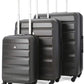 Aerolite Set of 3 Lightweight Luggage 4 Wheel ABS Hard Shell Suitcase 3 Piece with 5 Year Warranty (21" Cabin + 25" Medium + 29" Large)