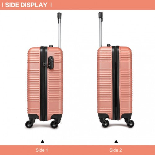 K1996l - Kono Abs Hard Shell Carry On Suitcase - Nude