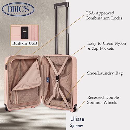 Bric's B Y Hard-Shell Carry-On Trolley, One SizePearl Rose