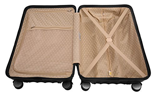 Hauptstadtkoffer Boxi - Hartschalen-Koffer Koffer Trolley Rollkoffer Reisekoffer 4 Rollen, TSA, Hand Luggage 75 Centimeters 108 Black (Schwarz)